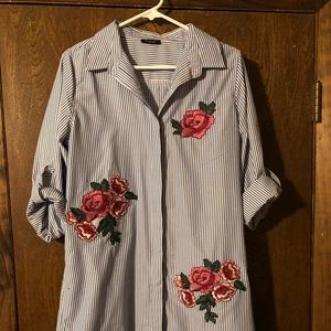 Cotton shirt dress